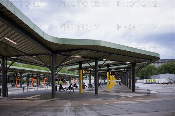 Central bus station ZOB, empty, Messedamm, Berlin, Germany, Europe