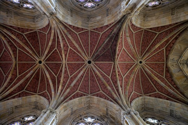 Interior, ceiling, ceiling vault, vault painting, Friedrichswerdersche Kirche, architect Karl