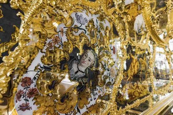 Hall of Mirrors, Wuerzburg Residence, UNESCO World Heritage Site, Wuerzburg, Lower Franconia,