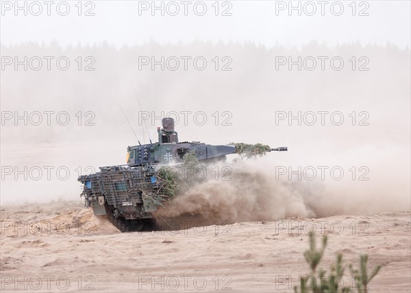A Cougar infantry fighting vehicle, photographed during the NATO large-scale manoeuvre Steadfast