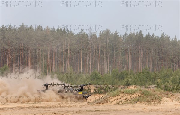 A Keiler armoured mine sweeper, photographed during the NATO Steadfast Defender large-scale