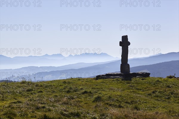 Saualpe, view to the Karawanken, Carinthia, Austria, Europe
