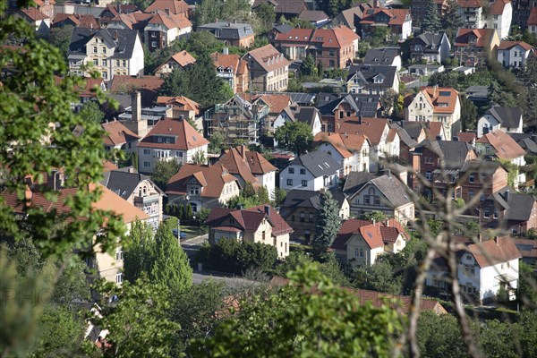 Residential buildings, single-family houses, apartment blocks, Blankenburg, Saxony-Anhalt, Germany,