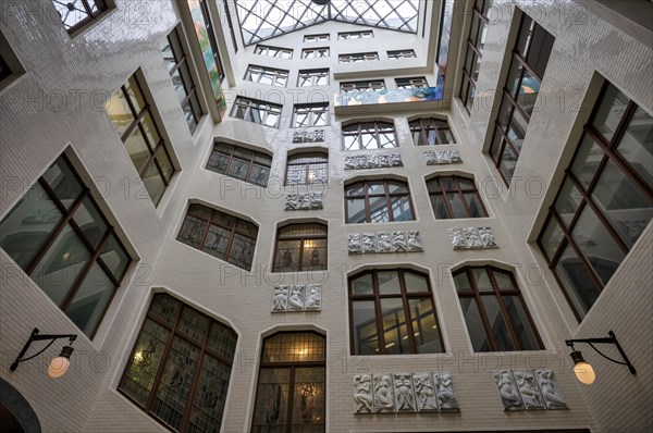 Specks Hof, shopping arcade, mall, shopping centre, shopping arcade, Leipzig, Saxony, Germany,