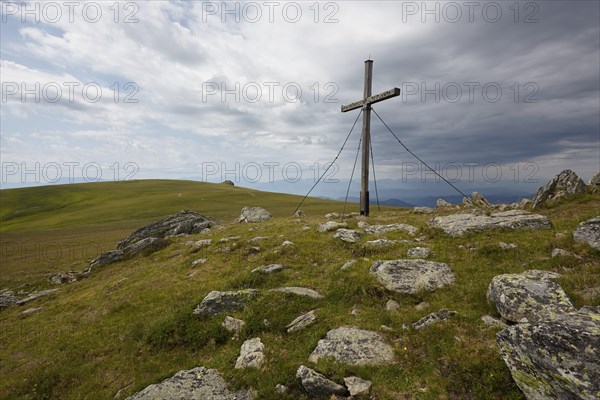 Saualpe, view to the Karawanken, Carinthia, Austria, Europe