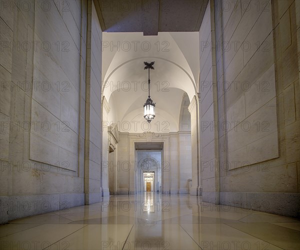 Interior view, corridor, Federal Administrative Court, former Imperial Court of Justice, Leipzig,