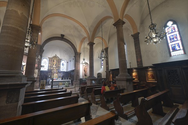 Convent Church of Our Lady of the Odilienberg, Hohenburg Monastery, Odilienberg, Alsace, France,