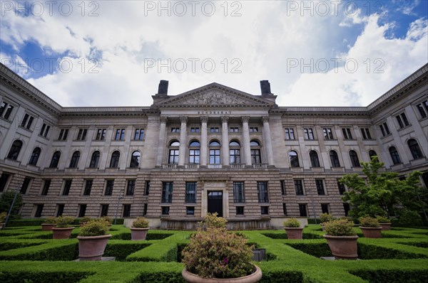 Garden and building with main portal Bundesrat, Berlin, Germany, Europe