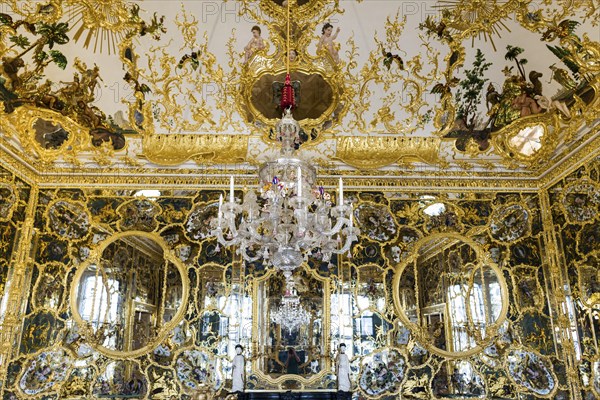 Hall of Mirrors, Wuerzburg Residence, UNESCO World Heritage Site, Wuerzburg, Lower Franconia,