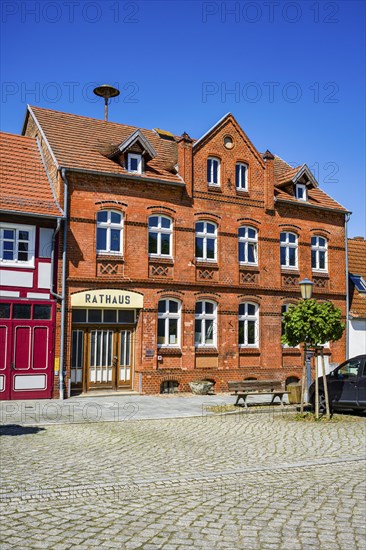 Freyenstein Town Hall, Wittstock Dosse, Brandenburg, Germany, Europe