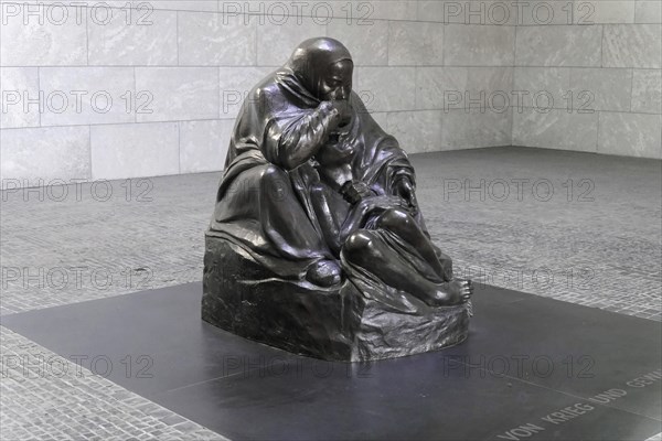 Pieta by Kaethe Kollwitz in the Schinkelbau Neue Wache unter den Linden in Berlin, Berlin, Germany,