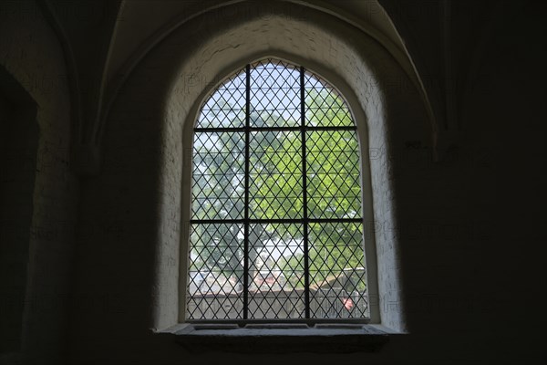 Window, Burgkloster as part of the European Hanseatic Museum, An der Untertrave, Luebeck,