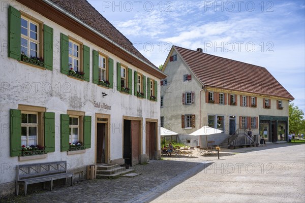 Traditionally built old schoolhouse, also the town hall, built in 1830, original location: