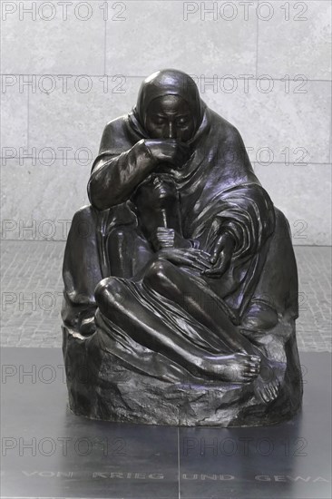 Pieta by Kaethe Kollwitz in the Schinkelbau Neue Wache unter den Linden in Berlin, Berlin, Germany,