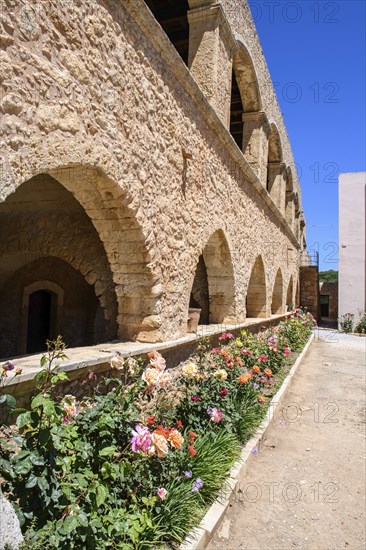 Interior of 1870 building with arched openings to the inner courtyard on the same site of the west