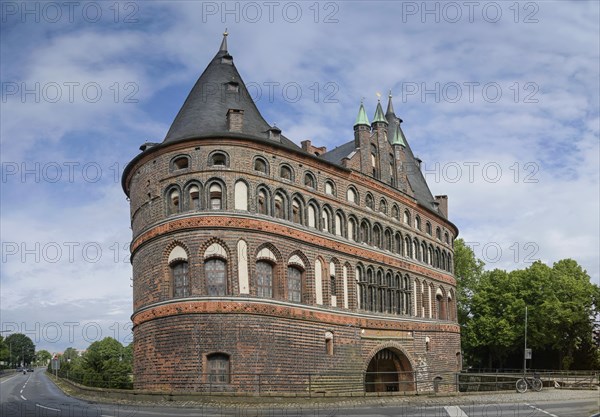 Holstentor, east side, Holstentorplatz, Luebeck, Schleswig-Holstein, Germany, Europe