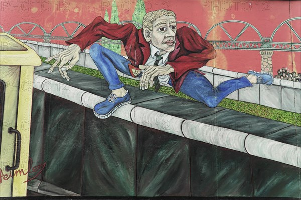 Gabriel Heimler, Wall Painting, East Side Gallery, Graffiti on the Berlin Wall in the East Side