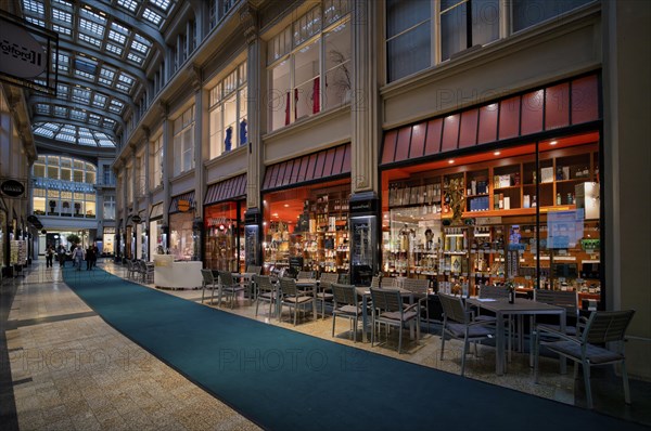 Maedlerpassage, shopping arcade, shopping mall, shopping centre, shopping arcade, Leipzig, Saxony,