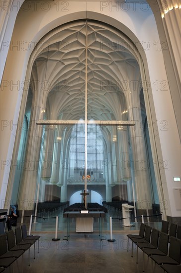 Interior view of the Paulinum, altar, University Church of St Pauli, University Alma Mater