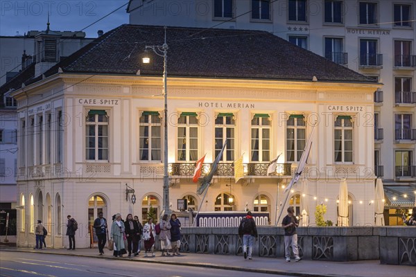 Hotel Merian with Restaurant Brasserie Cafe Spitz, Rheingasse, Basel, Switzerland, Europe