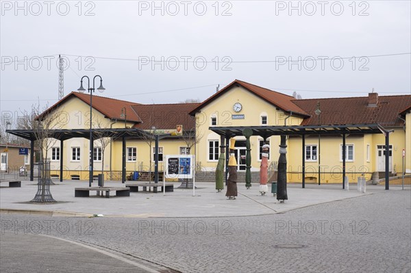 Main railway station, Neustrelitz, Mecklenburg-Vorpommern, Germany, Europe