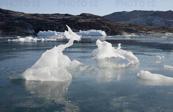 Icebergs, Bredefjord near Narsaq, Southwest Greenland