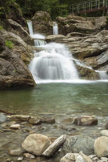 Waterfall in the Ostertaltobel, Allgäu, Germany, Europe