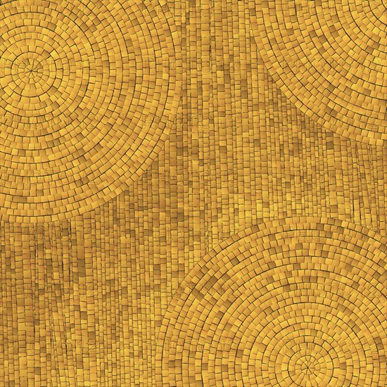 Abstract art golden mosiac tiles background, vector illustration