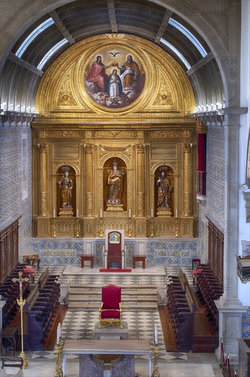 Chancel, Cathedral Igreja da Sé Catedral de Faro, Old Town, Faro, Algarve, Portugal, Europe