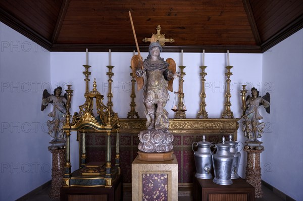 Interior view Chapel of St Michael, Capela Sao Miguel, Cathedral Igreja da Sé Catedral de Faro, Old
