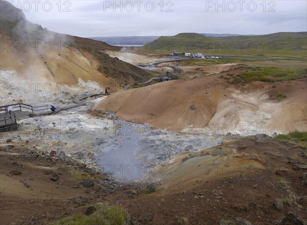 Seltun solfatar field in the Krysuvik volcanic system in the south of the Reykjanes peninsula in