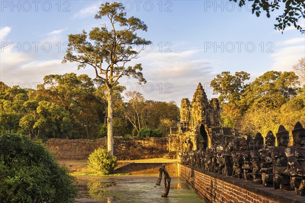 Bridge and South Gate of Angkor Thom