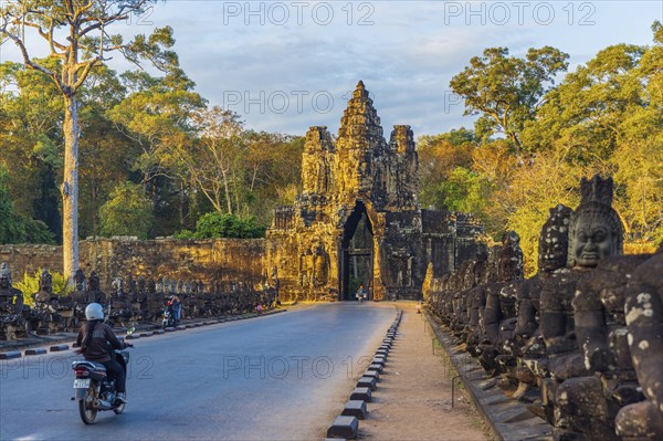 Bridge and South Gate of Angkor Thom
