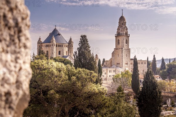 Abbey of the dormition shot from the city walls