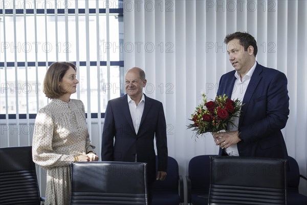 Katarina Barley, SPD lead candidate for the 2024 European elections, Olaf Scholz (SPD), Federal