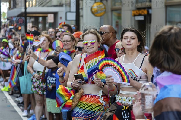 Detroit, Michigan USA, 9 June 2024, Gay, lesbian, bisexual, and transgender activists and their