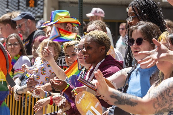Detroit, Michigan USA, 9 June 2024, Gay, lesbian, bisexual, and transgender activists and their