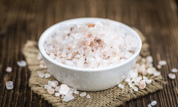 Portion of Pink Salt (close-up shot, selective focus)