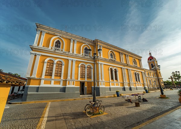 Granada Nicaragua View of the cathedral at sunset