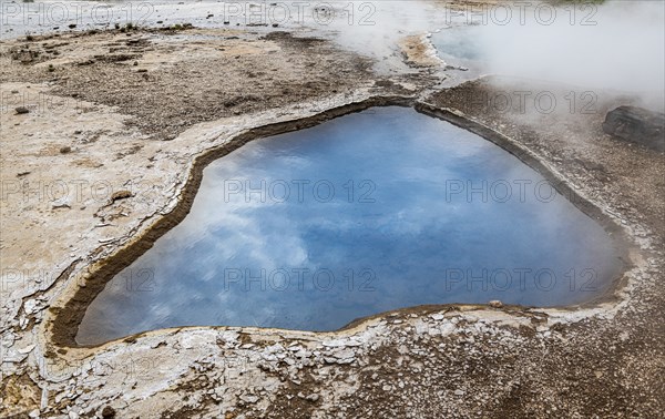 Haukadalur geothermal area along the golden circle, western Iceland