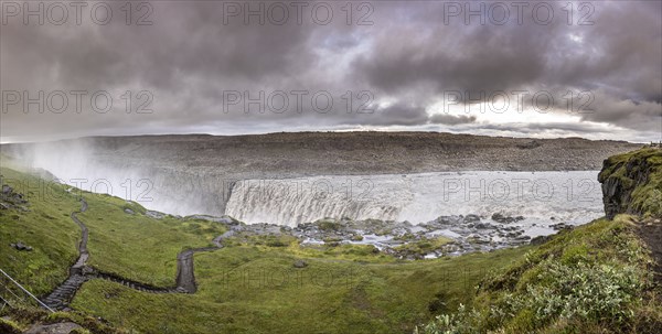 Dettifoss waterfall in the northern part of Iceland (without people)