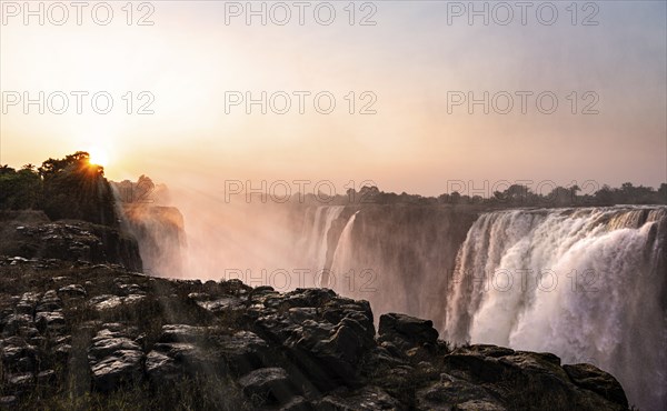 The great Victoria Falls (view from Zimbabwe side) during dry season