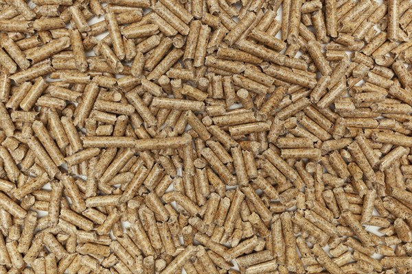 Background of wood pellets for stoves and boilers