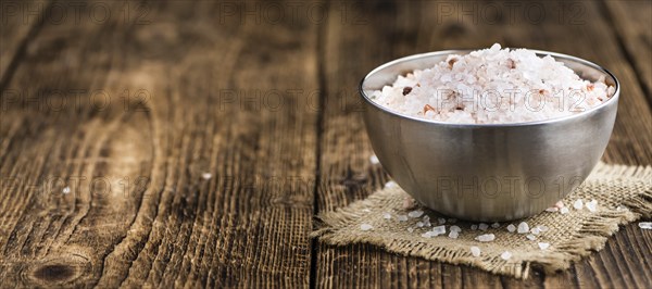 Portion of Pink Salt (close-up shot, selective focus)