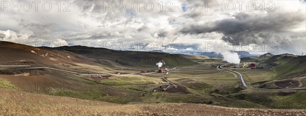 Krafla Power Station in northern part of Iceland
