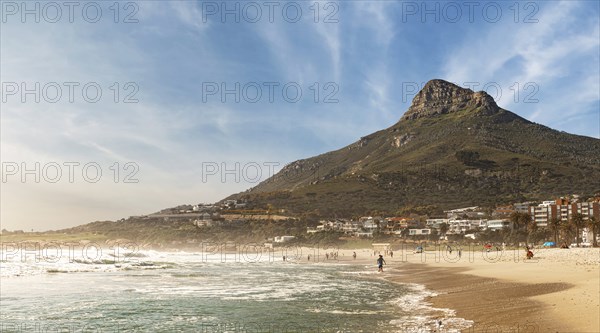 Camps Bay (Cape Town), Soutch Africa with a fantastic sky during winter season