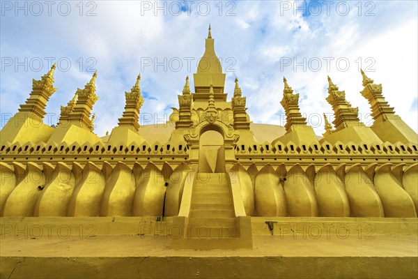 Pha That Luang, Vientiane, Laos, Asia