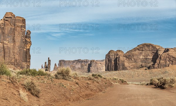 Famous Monument Valley in Arizona, USA, North America