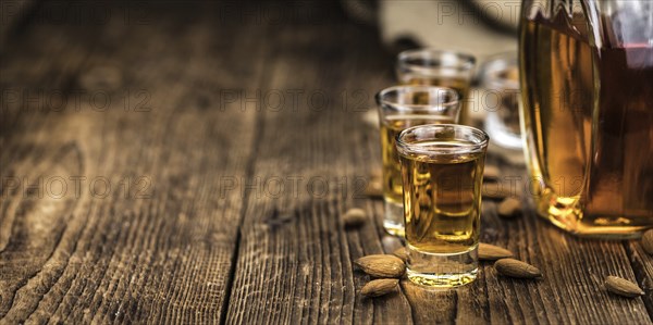 Amaretto (selective focus, detailed close-up shot)
