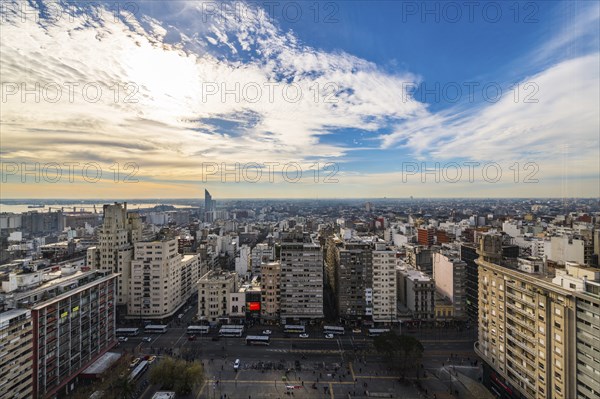 Montevideo (the capital of Uruguay in South America) at a very nice sunset